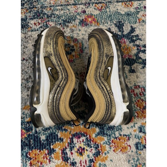 Nike Air Max 97 Sneakers Metallic Golden Gals Size 6.5 DO5881-700‎ - Picture 7 of 8